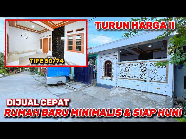 DIJUAL MURAH RUMAH MINIMALIS TIPE 50/74 || TURUN HARGA 385 JUTA NEGO|| BONUS BALIK NAMA