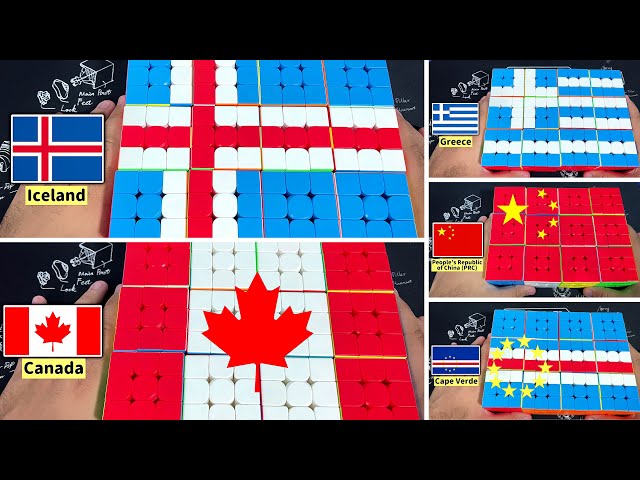 The Ultimate Challenge: Flags of Every Country on the Rubik's Cube!