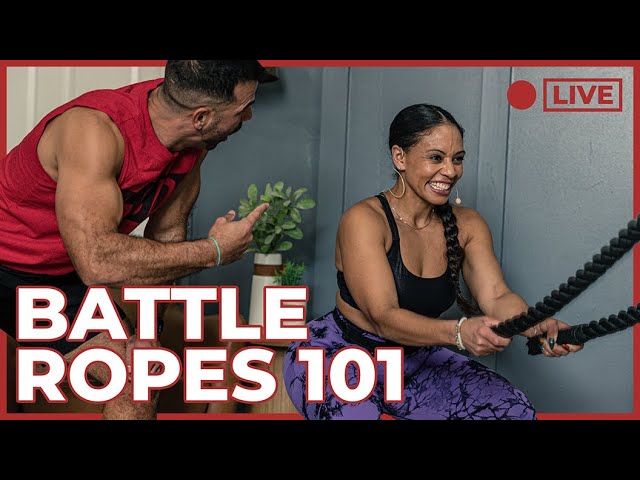 Super FAST Battle Rope & Bodyweight Workout!