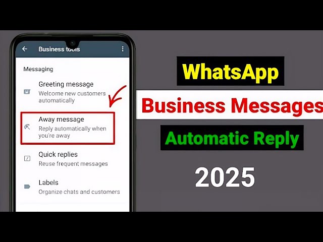 WhatsApp Business Auto-reply Setting || How to set auto reply on whatsapp business 2024