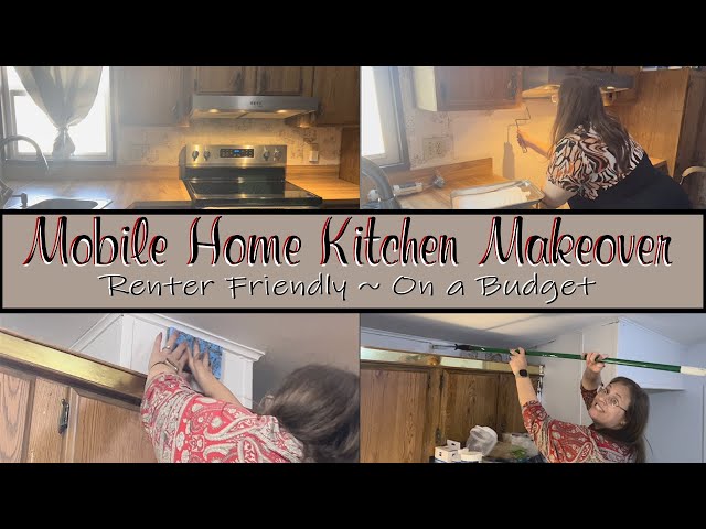 Mobile Home Makeover: Kitchen Remodel; #mobilehomeliving #diy