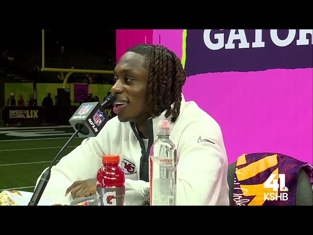 Chiefs WR Xavier Worthy on Super Bowl LIX Opening Night