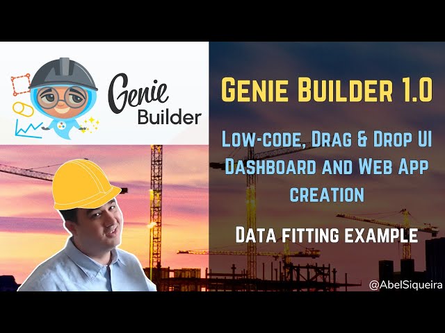 Genie Builder 1.0 - Building a data fitting web app