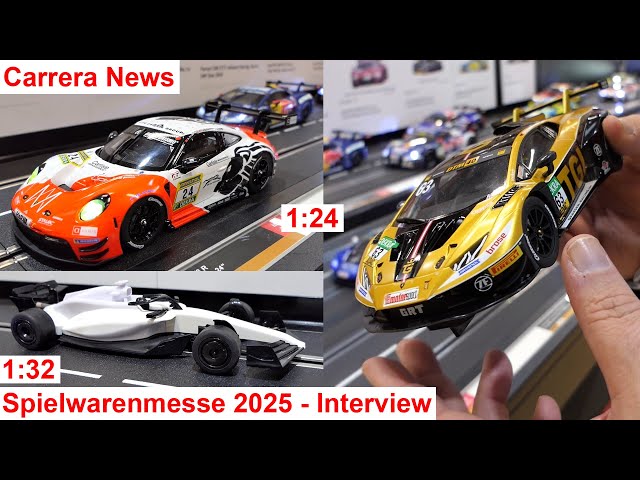 Carrera 124/132 New Products @ Toy Fair 2025 - Lamborghini Huracán, Porsche 911 GT3R, ... Slotcars