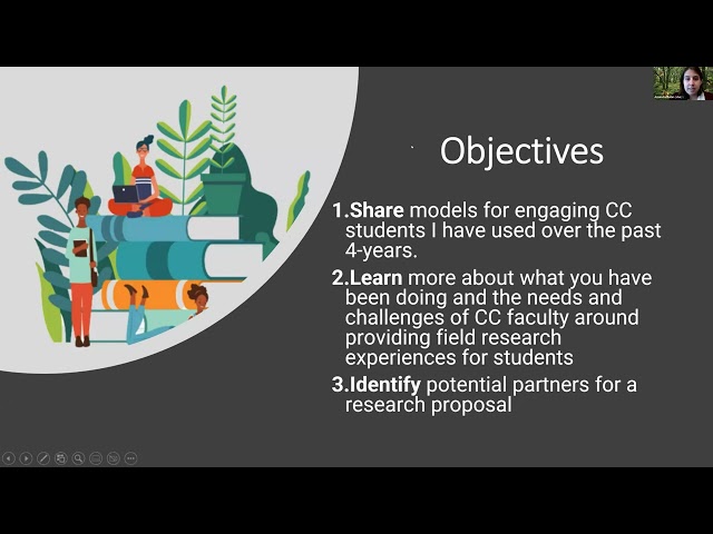 Exploring models for engaging community college students in field research: a discussion of benefits