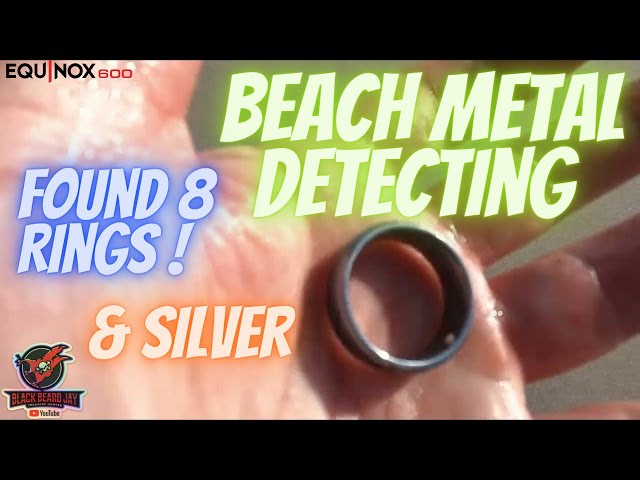 Found 8 Rings with My New Equinox 600 at the Beach #beachmetaldetecting #ckgscoops  #rings