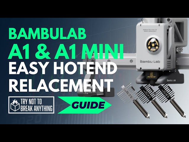 Bambulab A1 and A1 mini hotend nozzle replacement guide