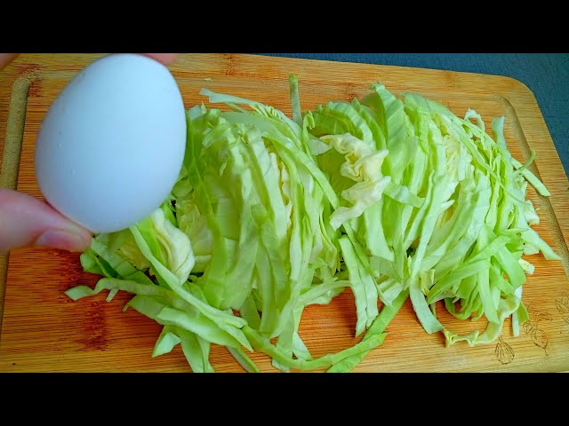 Cabbage with egg is better than meat | Simple and delicious recipe with cabbage