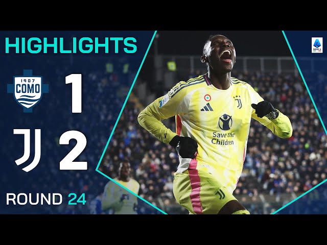 COMO-JUVENTUS 1-2 | HIGHLIGHTS | Kolo Muani at the double for Juve | Serie A 2024/25