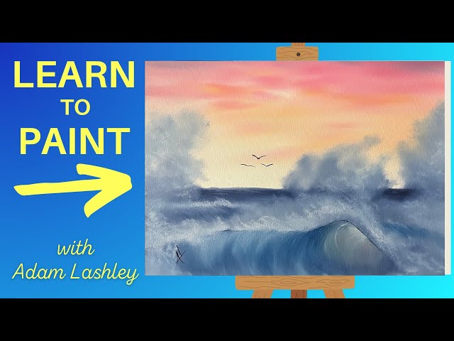 Ocean Wave | Painting Tutorial | Wet on Wet Oil Painting for Beginners