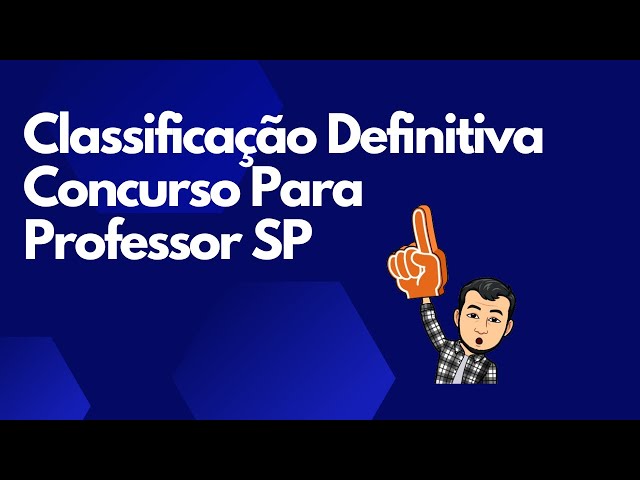 Resultado Final CONCURSO PARA PROFESSOR SP. #concursopublico