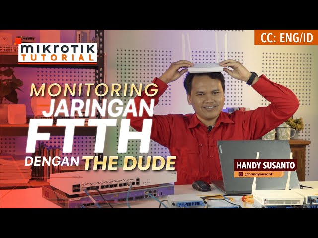 FTTH Network Monitoring With The Dude - MIKROTIK TUTORIAL [ENG SUB]