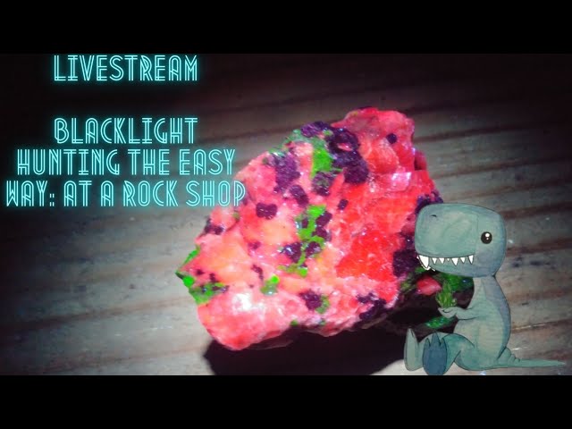 Blacklight Exploration Of A Rock Shop!