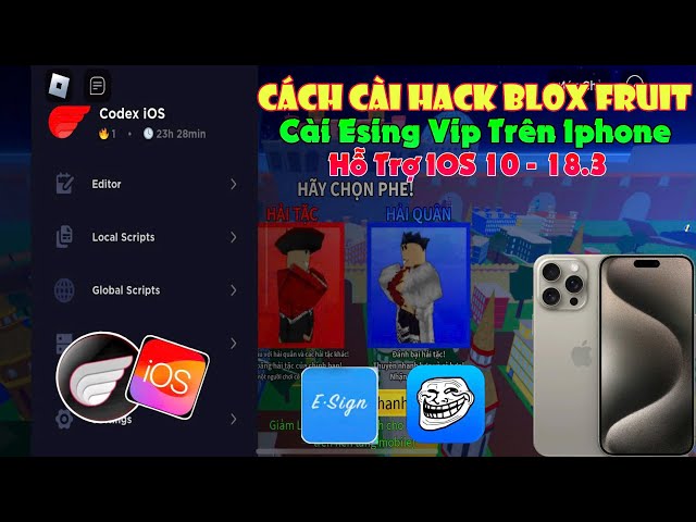 Hướng Dẫn Cài Esign Vip Trên IPHONE - hack blox fruit 24 vng cho người mới chơi