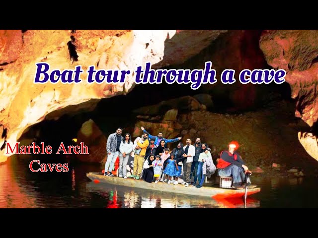 Guided boat tour through Marble Arch caves Enniskillen #manjaprackaran #marblearchcave