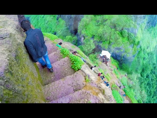 Dangerously Steep Trekking Steps In India