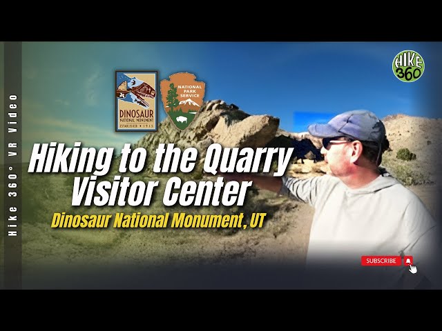 Hiking to the Quarry Visitor Center in Dinosaur National Monument, UT (Hike 360° VR Video)