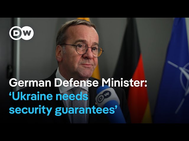 German Defense Minister: We have a bigger responsibility for Europe's security than ever | DW News