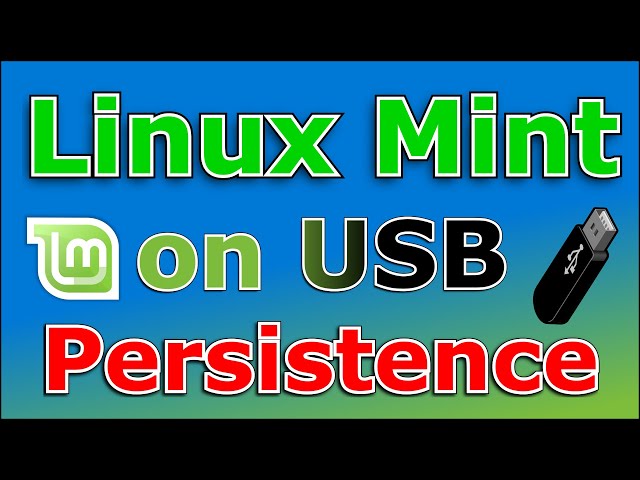 Install Linux Mint live on a USB key with persistence fast and easy