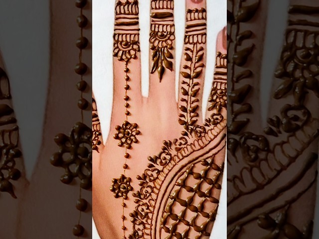 Simple and Beautiful Mehendi Design #shorts #trending #shortsfeed #mehndi #viralvideo