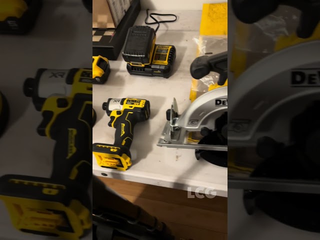 Lashaun gets gifted a New Cordless Dewalt XR Tool Set🛠️ for Christmas🎄