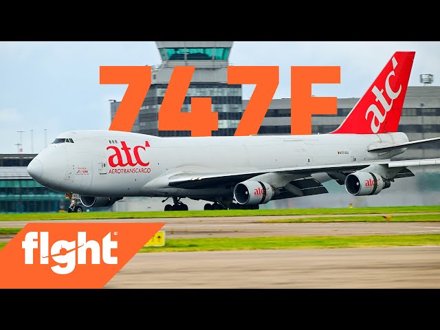 Boeing 747 cargo plane's rare landing at Manchester Airport