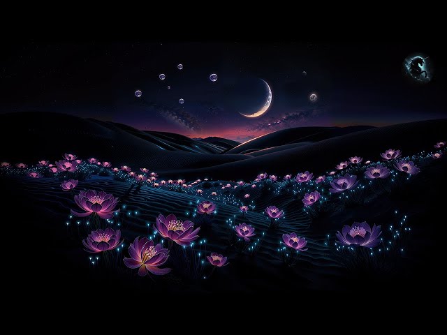 A Field of Night Blossoms: Instant Deep Sleep | Healing Music for Stress, Anxiety, Depression Relief