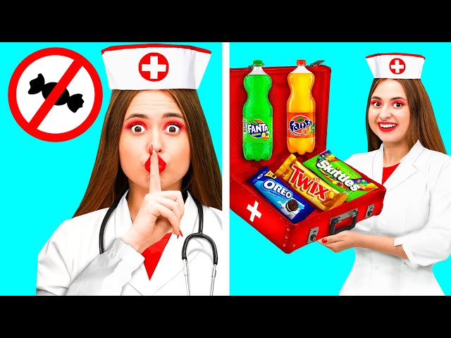 How To Sneak Food Into Hospital | Food Battle by BaRaFun Challenge