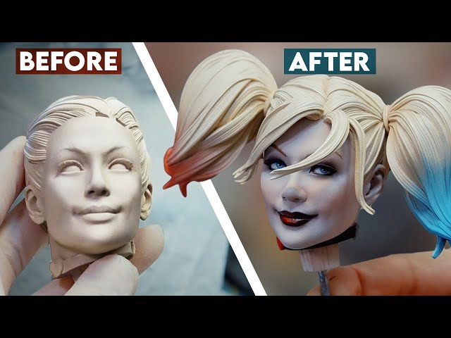 Painting the Harley Quinn Premium Format Figure | Behind the Scenes