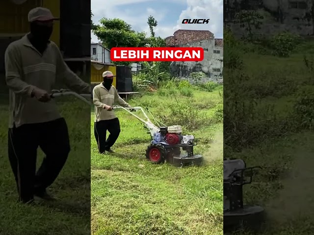 Pakai Mower di Cakar Baja Emang Bisa??  #traktorquick #babatrumput