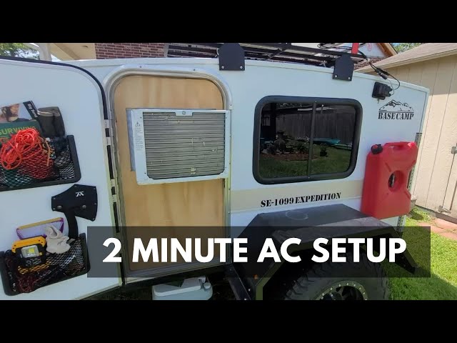 Quick Removable AC Setup for My Offroad Teardrop Camper