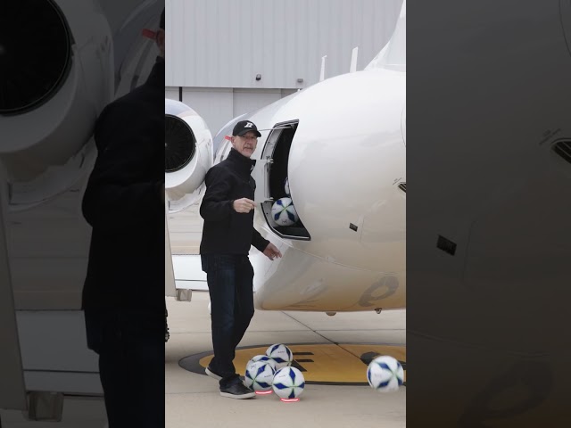 Filling the HondaJet Cargo with Soccer Balls #shorts