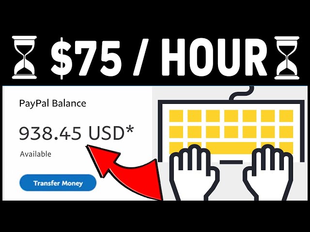 Earn $75 Per Hour Simply Typing*~(Make PayPal Money Online)