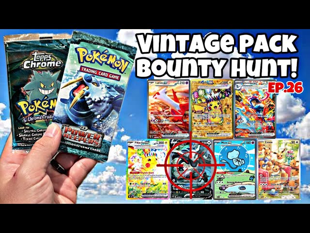 Pokémon Vintage Pack BOUNTY HUNTING! 10 CHASES!! #pokemon #reaction #opening #collection #fyp #cards