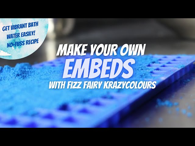 Make your own vibrant EMBEDS! Get bright Bath Water EASILY!