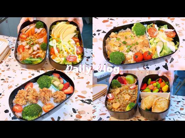 4 Day lunch box ideas 🍱✨| Make ordinary food look delicious😋🍅🥦| Diy bento box | Vlog