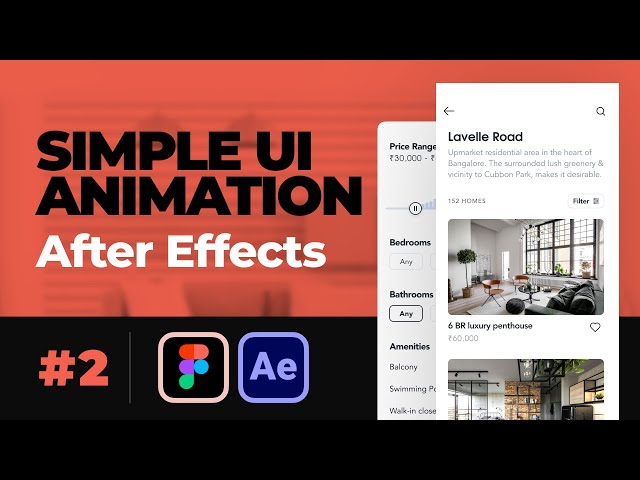 UI transition and micro interaction animation with After Effects - Hands-on Tutorial for beginners