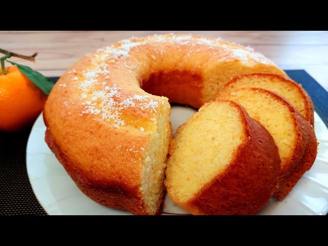 The famous orange cake 🍊 that melts in your mouth/ Cake in 10 minutes! Quick and easy recipe!