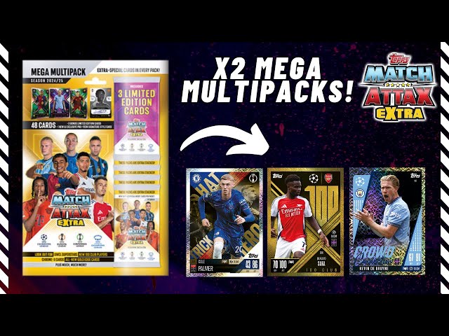 *NEW* Match Attax Extra 24/25 MEGA Multipacks Opening | 100 CLUB HUNT CONTINUES!