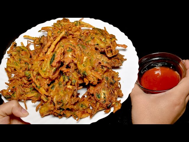 Chinese Pakora Recipe - Crispy Pakoda Recipe - How to make Crispy pakoray