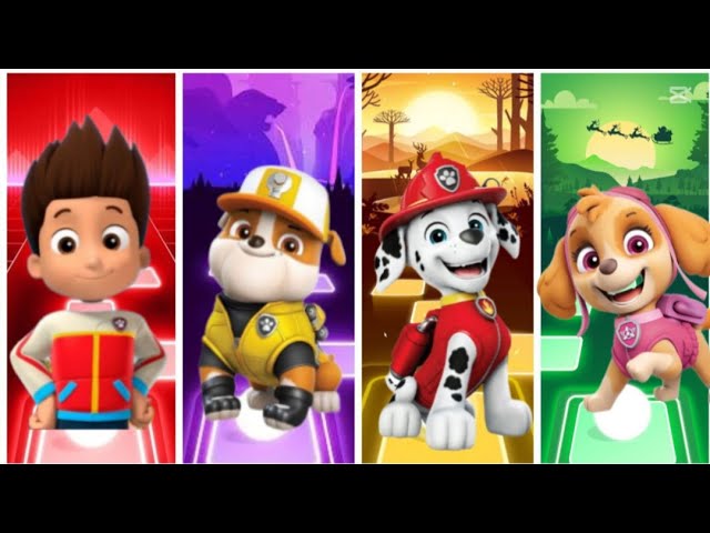 Tiles hop - PAW PATROL  Marshol VS Skye VS Roki VS Rider..