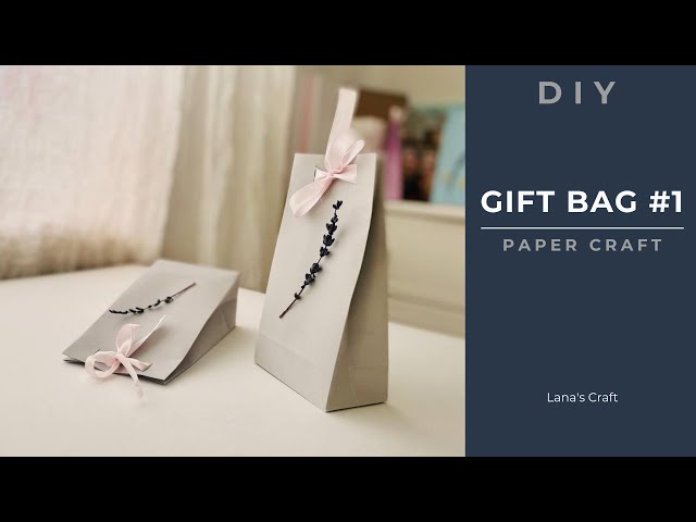 Easy to do small paper gift bag | 5 minutes craft | DIY