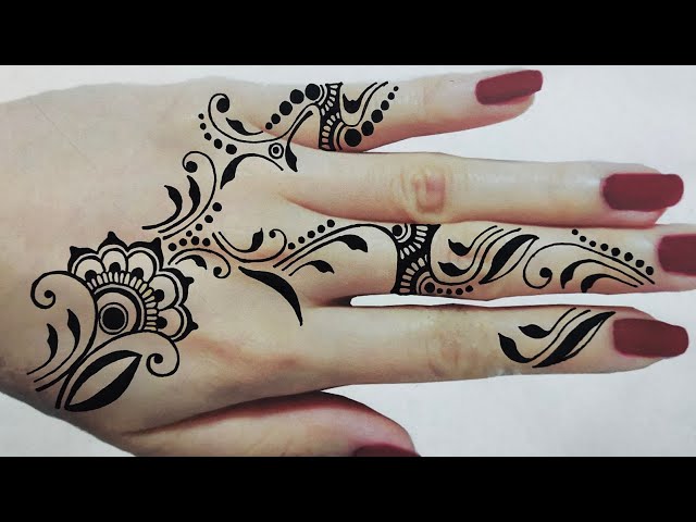 Latest 2020 Unique Mehndi Design Henna Back hand finger Henna