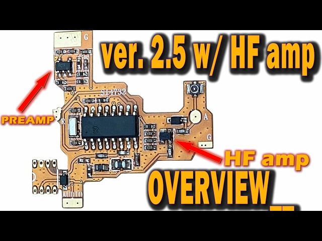 HF FULL BAND ver 2.5 w/ HF amp & audio PREAMP - Quansheng UV-K5 Modification (Si4732) - Overview