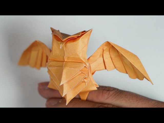 Origami Owl Ver. 2.0 Tutorial (One Square Paper, No Cuts, No Glue) | Henry Pham