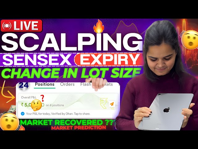 Live Options Scalping Using 7K CAPITAL | Live Intraday Trading | Nifty Prediction