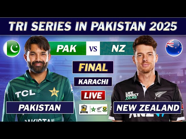 PAKISTAN vs NEW ZEALAND FINAL MATCH LIVE COMMENTARY | PAK vs NZ TRI SERIES MATCH LIVE | NZ 15 OV