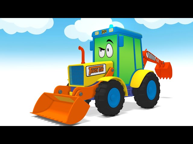 Jcb Cartoon - Excavator for Kids