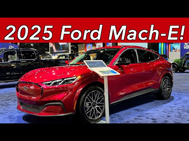 Here's What's New with the 2025 Ford Mustang Mach-E! The four-door, BEV, SUV, Mustang.