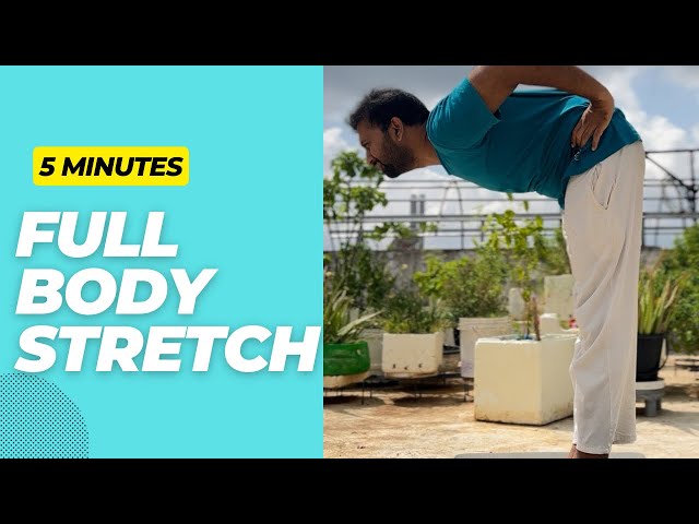 “5-Minute Full-Body Stretch Routine | Boost Flexibility & Relieve Joint Pain 🧘‍♂️”#Fullbodystretch